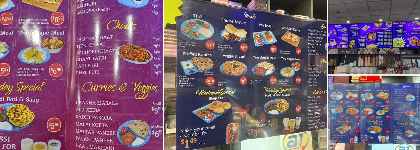 A1 Sweets Menu