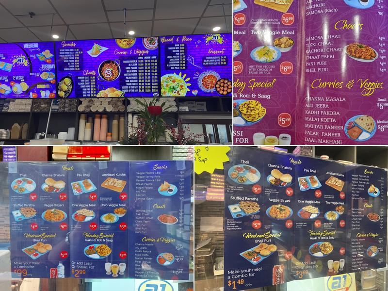 A1 Sweets Menu