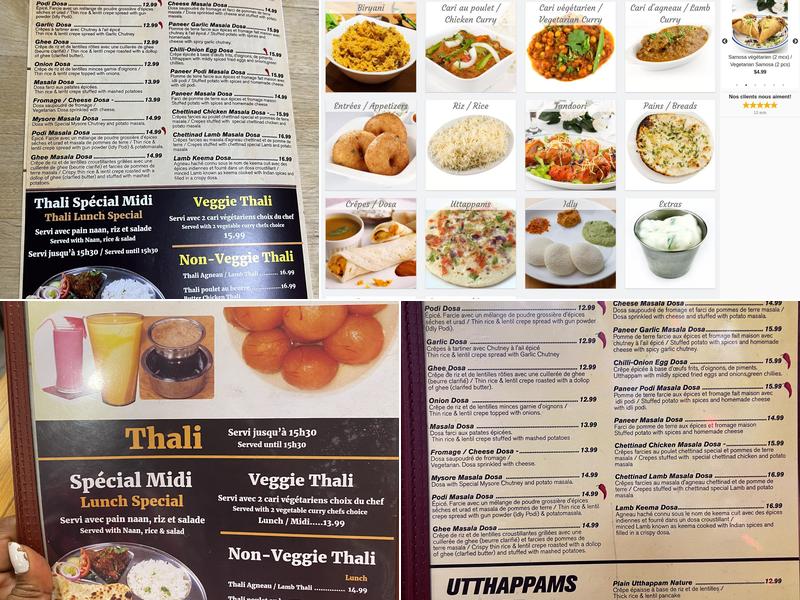 Lakshana's Chettinad South Indian Restaurant Menu