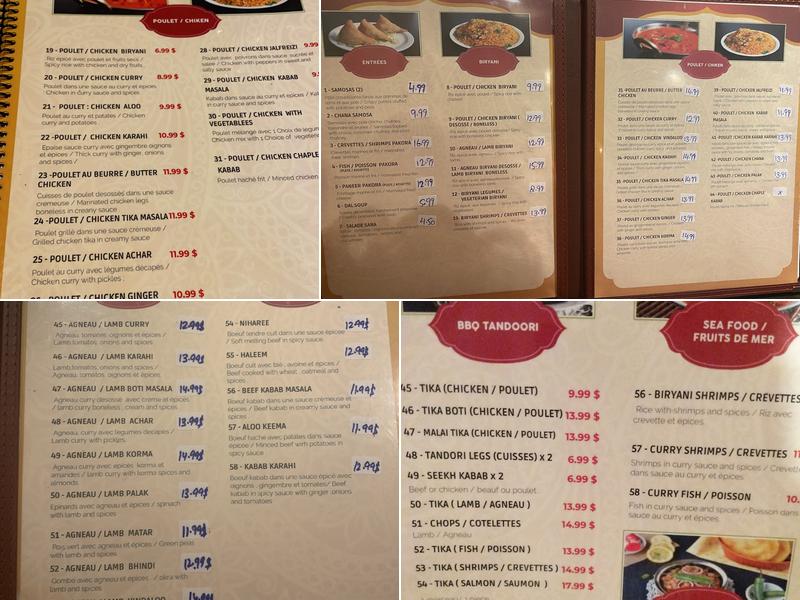 Sana Restaurant Halal ( CRESCENT ) Menu