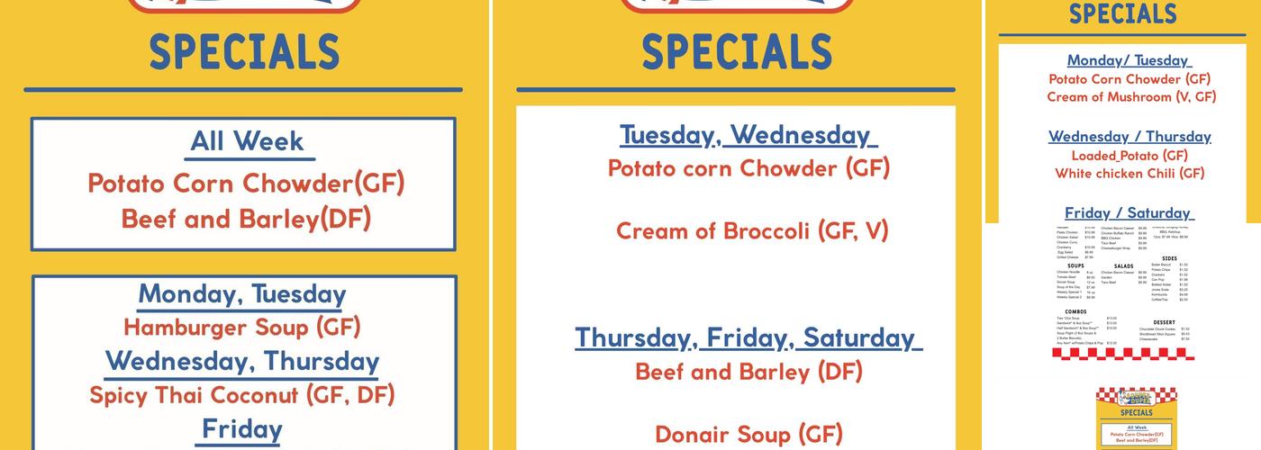 Souper Duper Menu