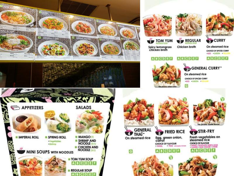 Thai Express Menu