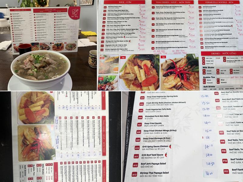 Pho Bat Trang Menu