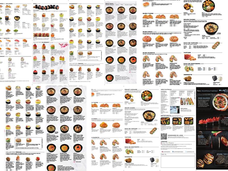 Sushi Shop Menu
