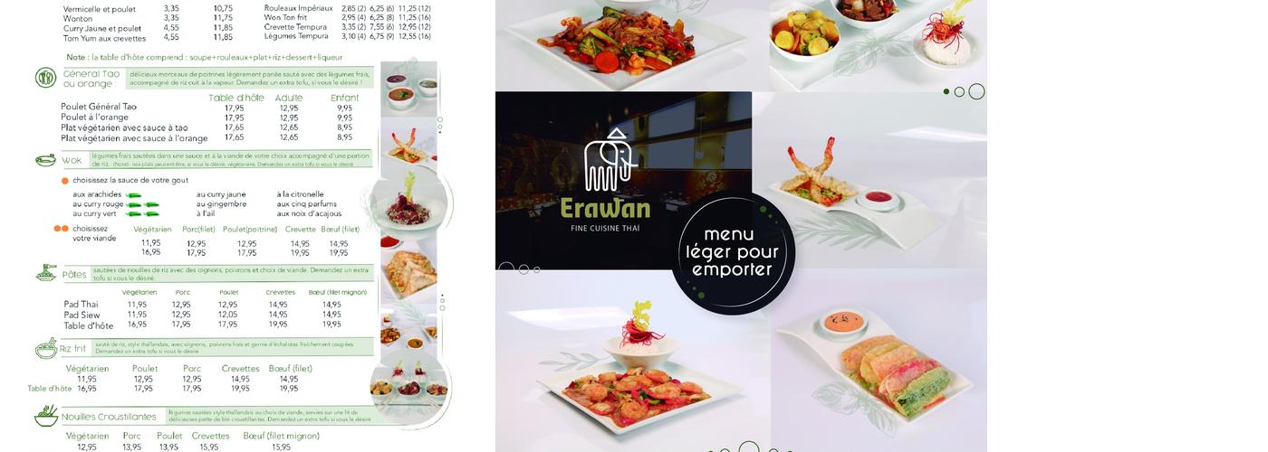 Erawan Menu