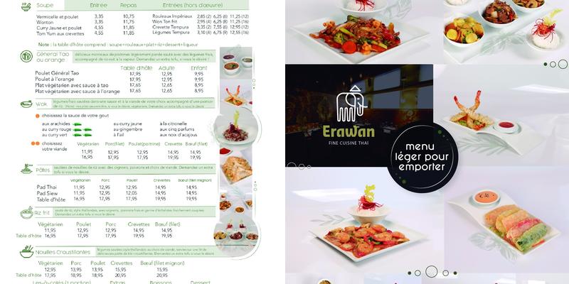 Erawan Menu
