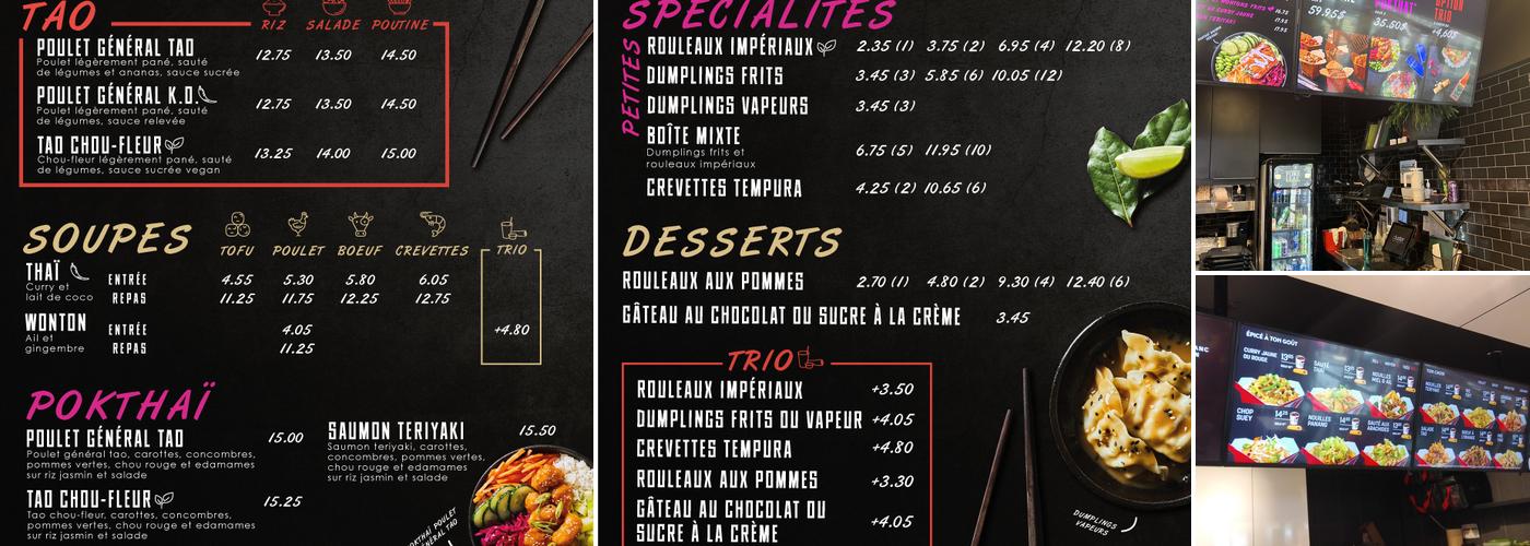 Thaïzone Menu