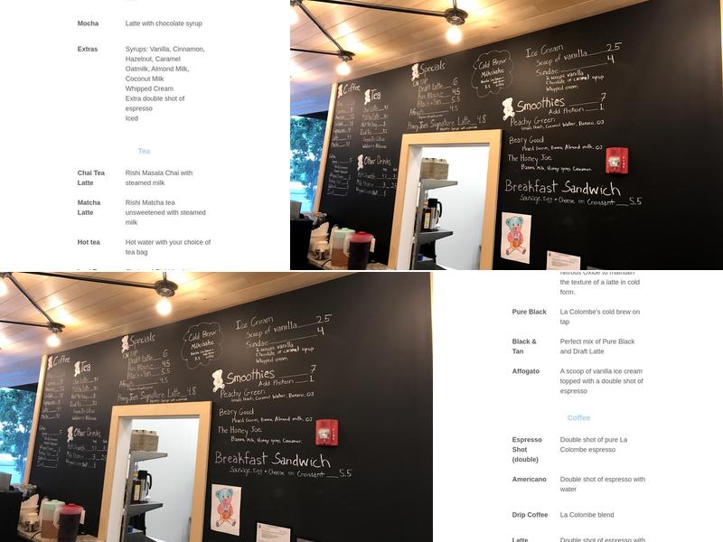 Honey Joe's Family Coffeehouse Menu