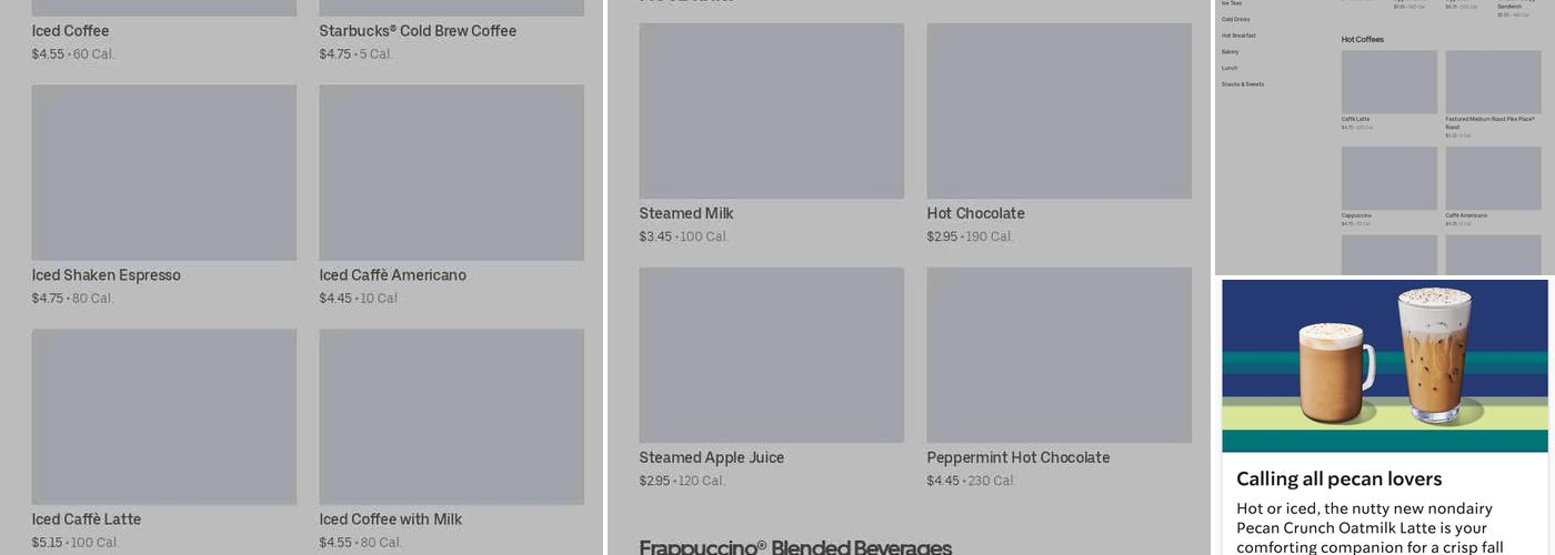 Starbucks Menu