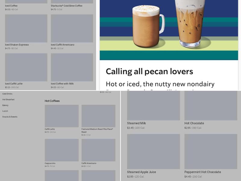 Starbucks Menu