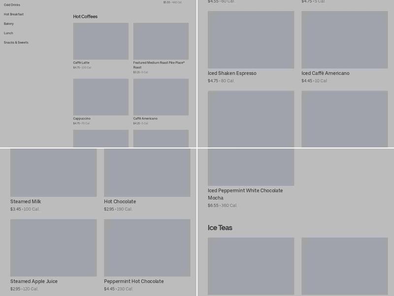 Starbucks Menu