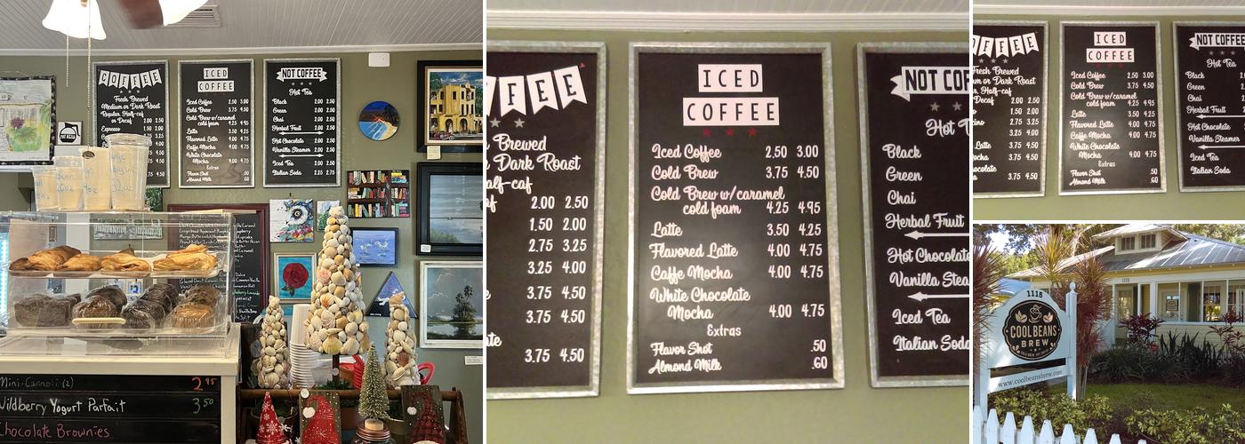 Cool Beans Brew Menu
