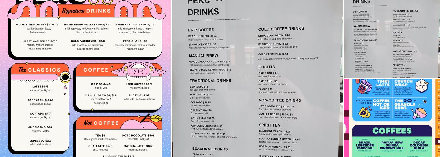 PERC Menu