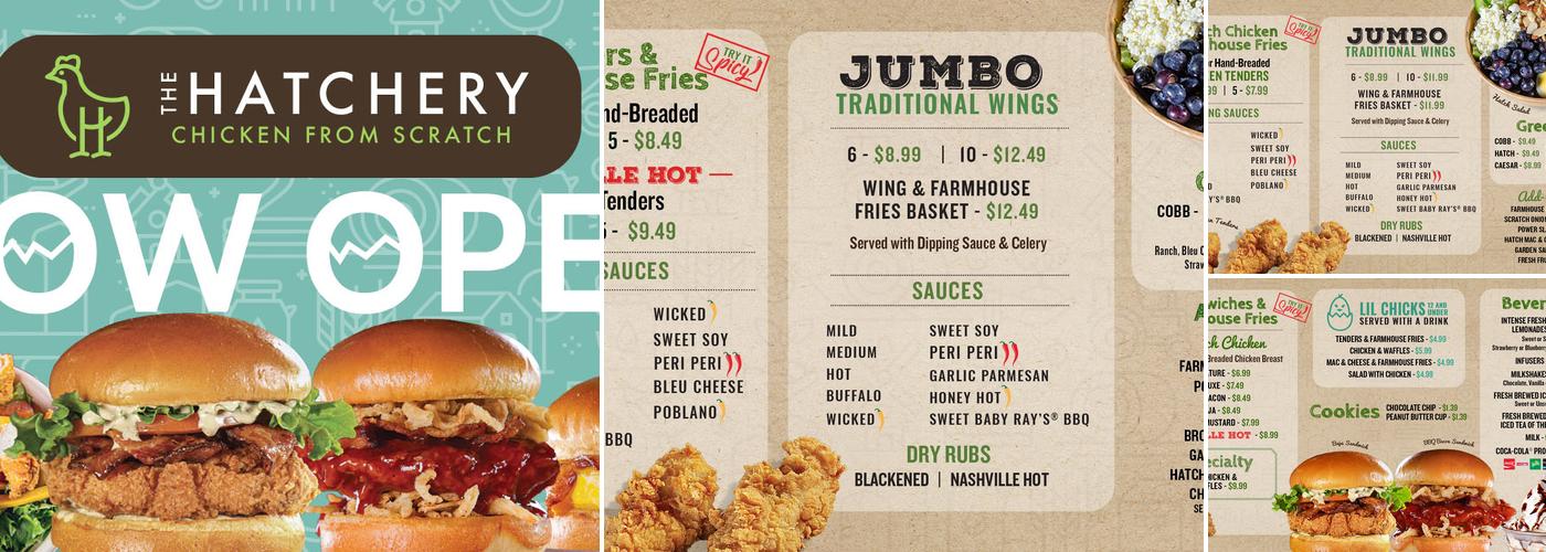 The Hatchery Menu