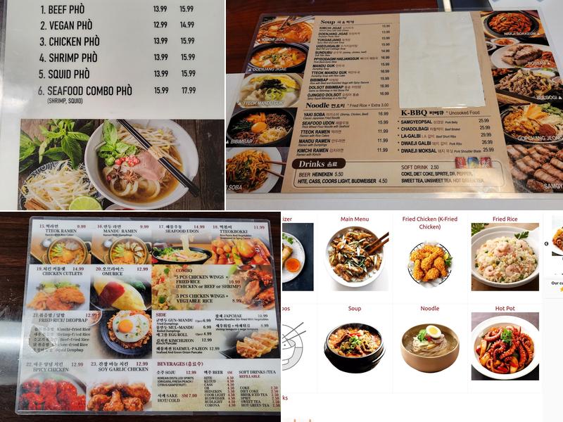 Seoul Garden Menu