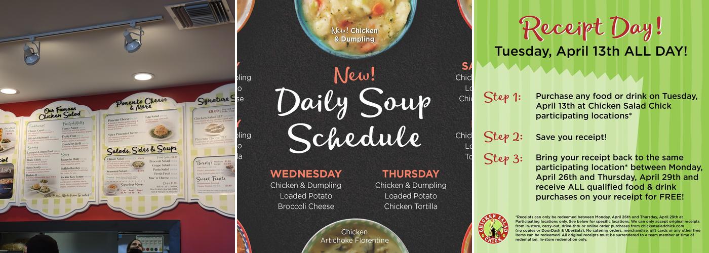 Chicken Salad Chick Menu