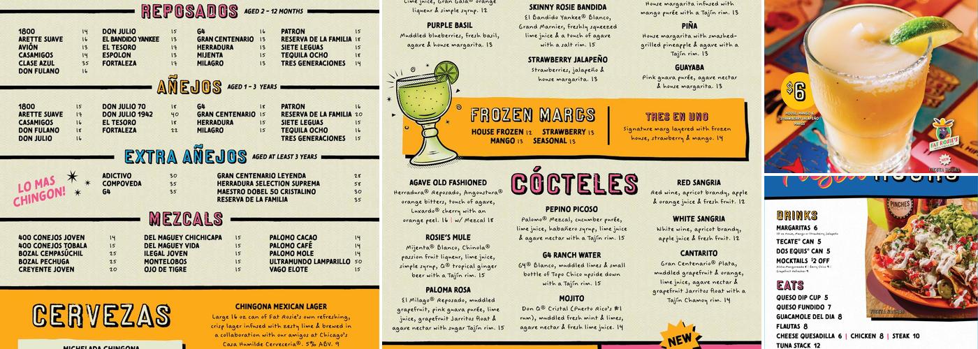 Fat Rosie's Taco & Tequila Bar Menu