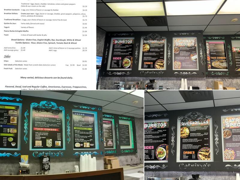 Catrinas Express Menu