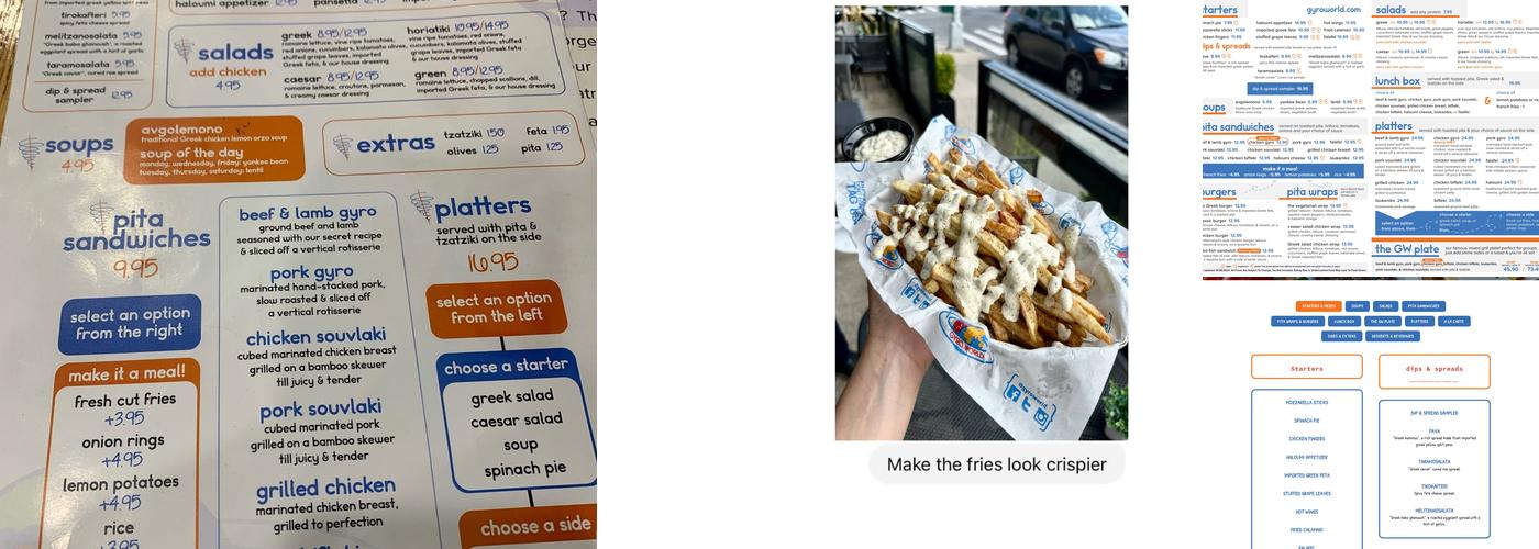 Gyro World Astoria Menu