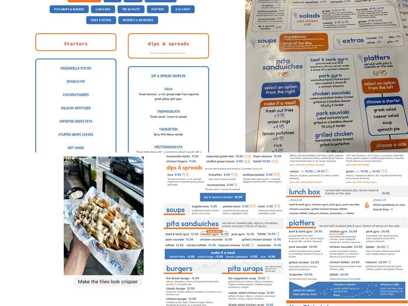 Gyro World Astoria Menu