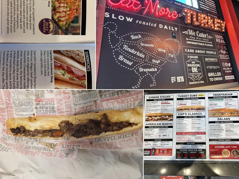 Capriotti's Sandwich Shop Menu