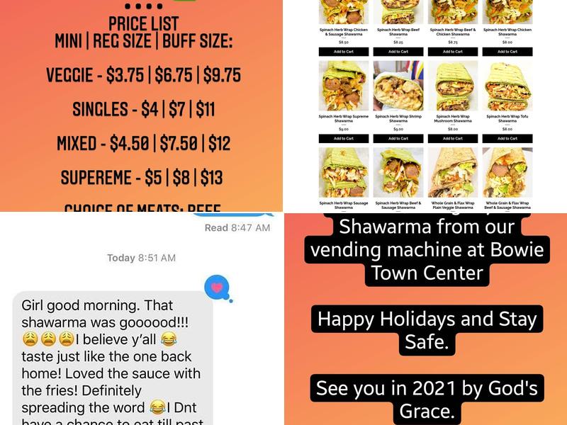 Laud Shawarma @ THE Cafe Menu