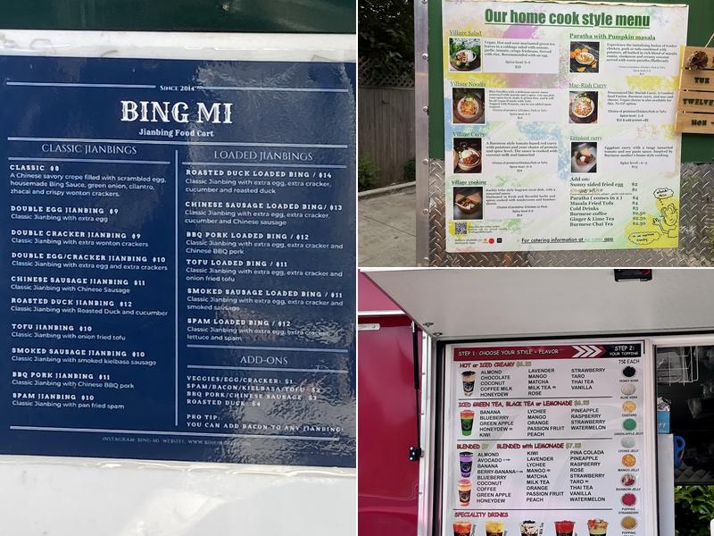 Nob Hill Food Carts Menu