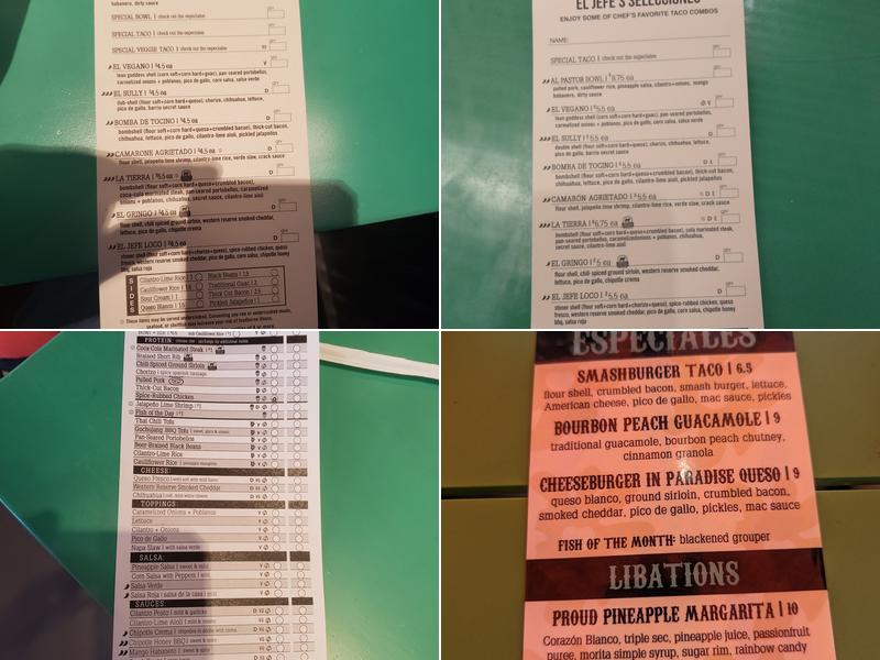 Barrio Menu