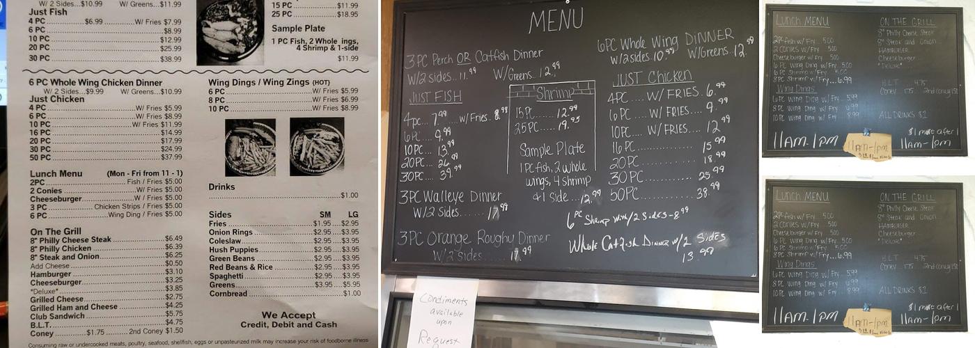 Robin's Nest Menu