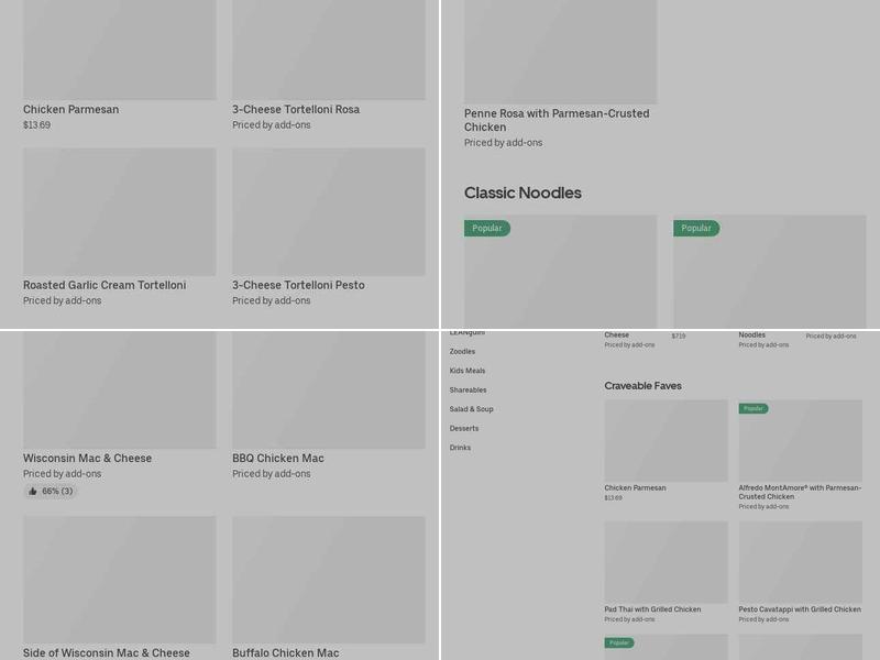 Noodles and Company Menu