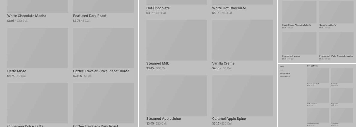 Starbucks Menu