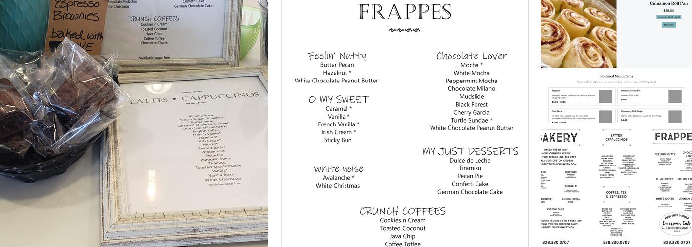 3 Little Chicks Coffee & Bakery Menu