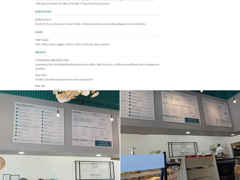 Ketchie Creek Bakery Clemmons Menu