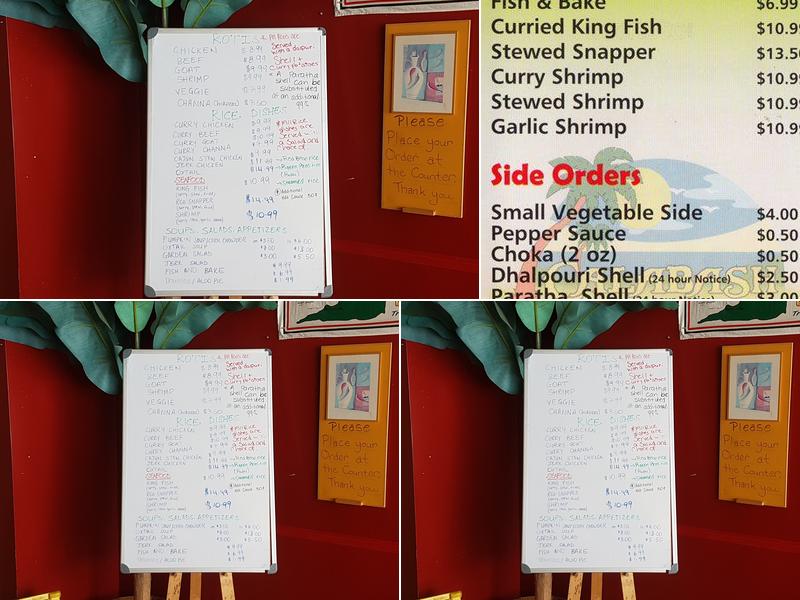 Calabash Caribbean Cuisine Menu