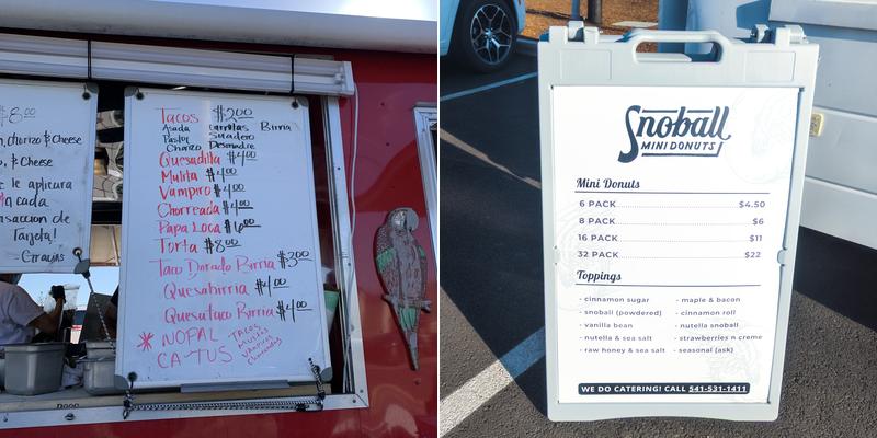 SnoBall Treats-Hot Fresh Mini Donuts And Coffee Menu