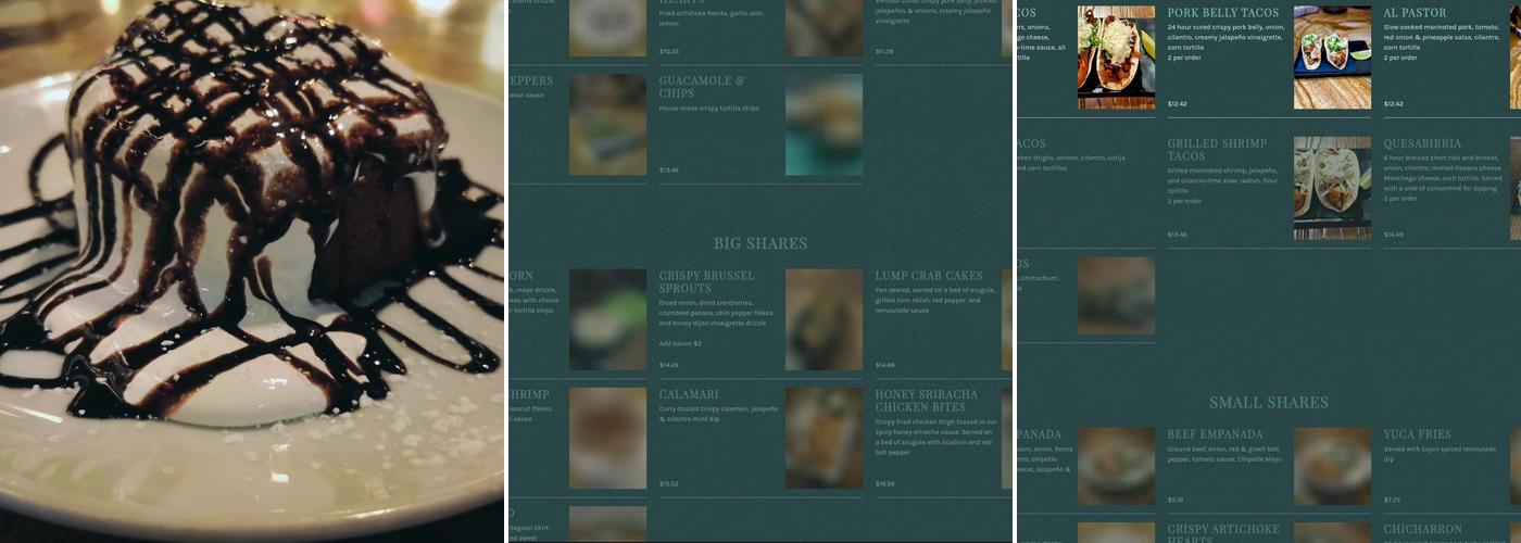 Bar Dalia Menu