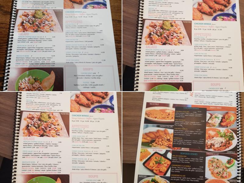 Mezcalito Goldsboro Menu