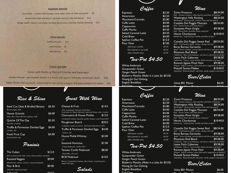 TAPPO Menu