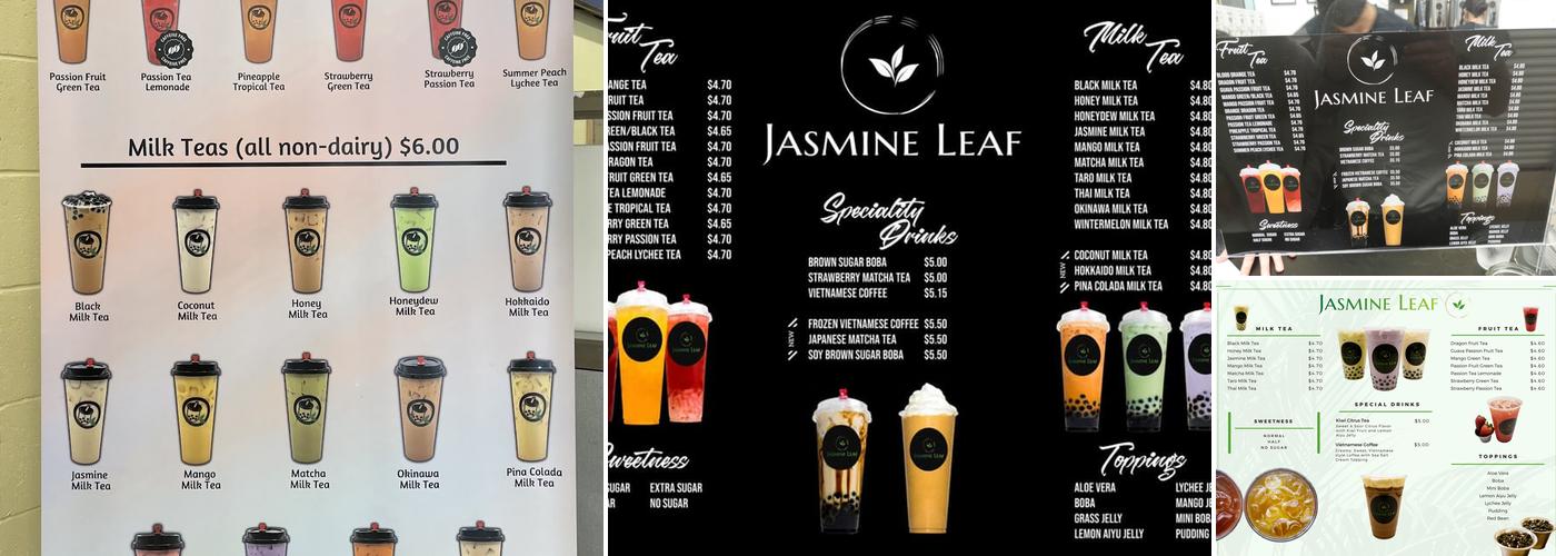 Jasmine Leaf Menu