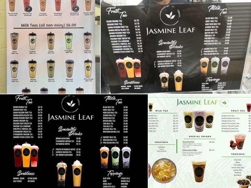 Jasmine Leaf Menu