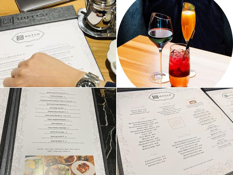 Hutch Cafe Menu