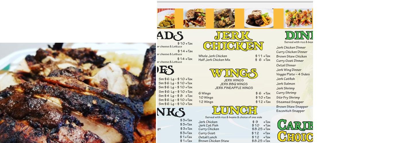Caribbean Choice Menu