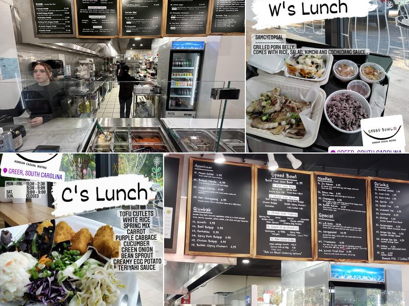 Speed Bowl (Korean Casual Bistro) Menu