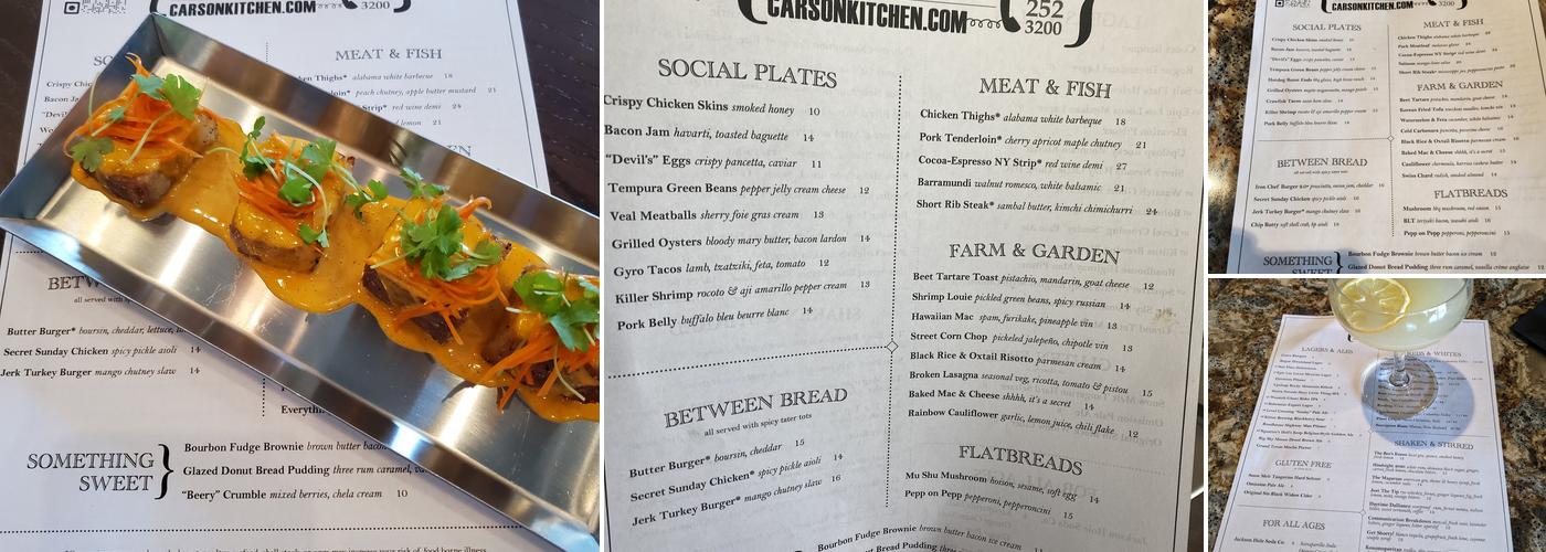 Carson Kitchen Menu