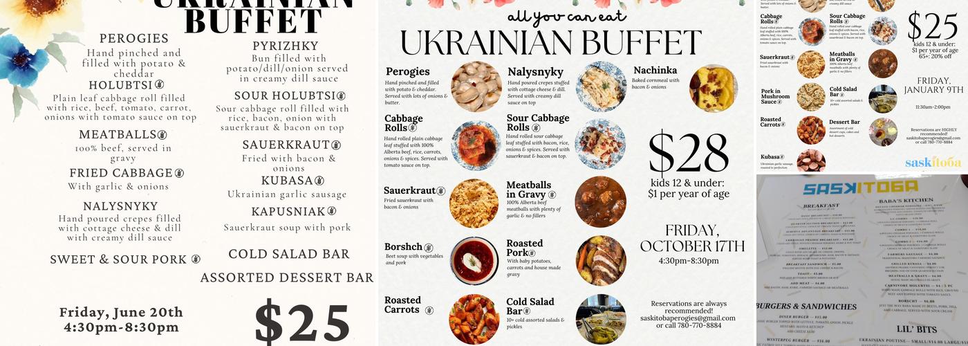 Saskitoba Menu
