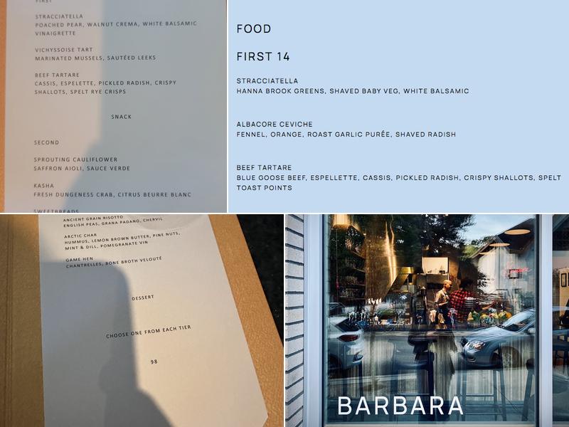 Barbara Menu