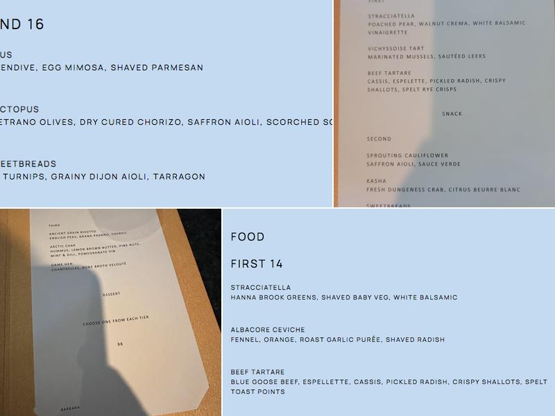 Barbara Menu