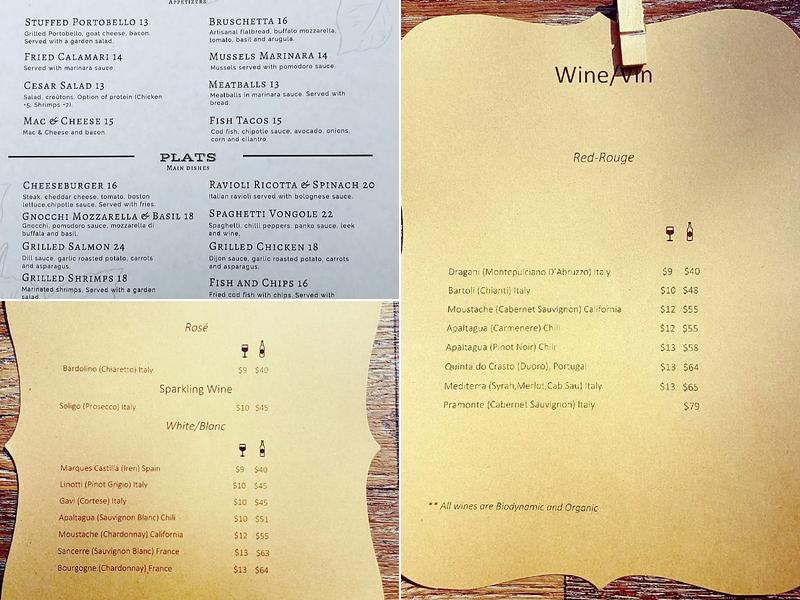 Bacchus Tapas & Bar à Vin Menu