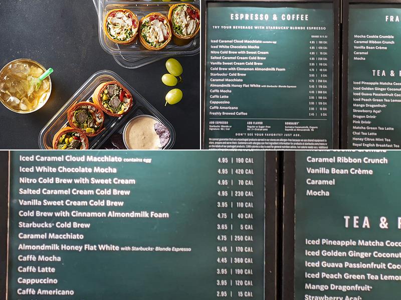 Starbucks Menu