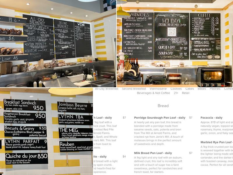 Leviathan Bakehouse Menu